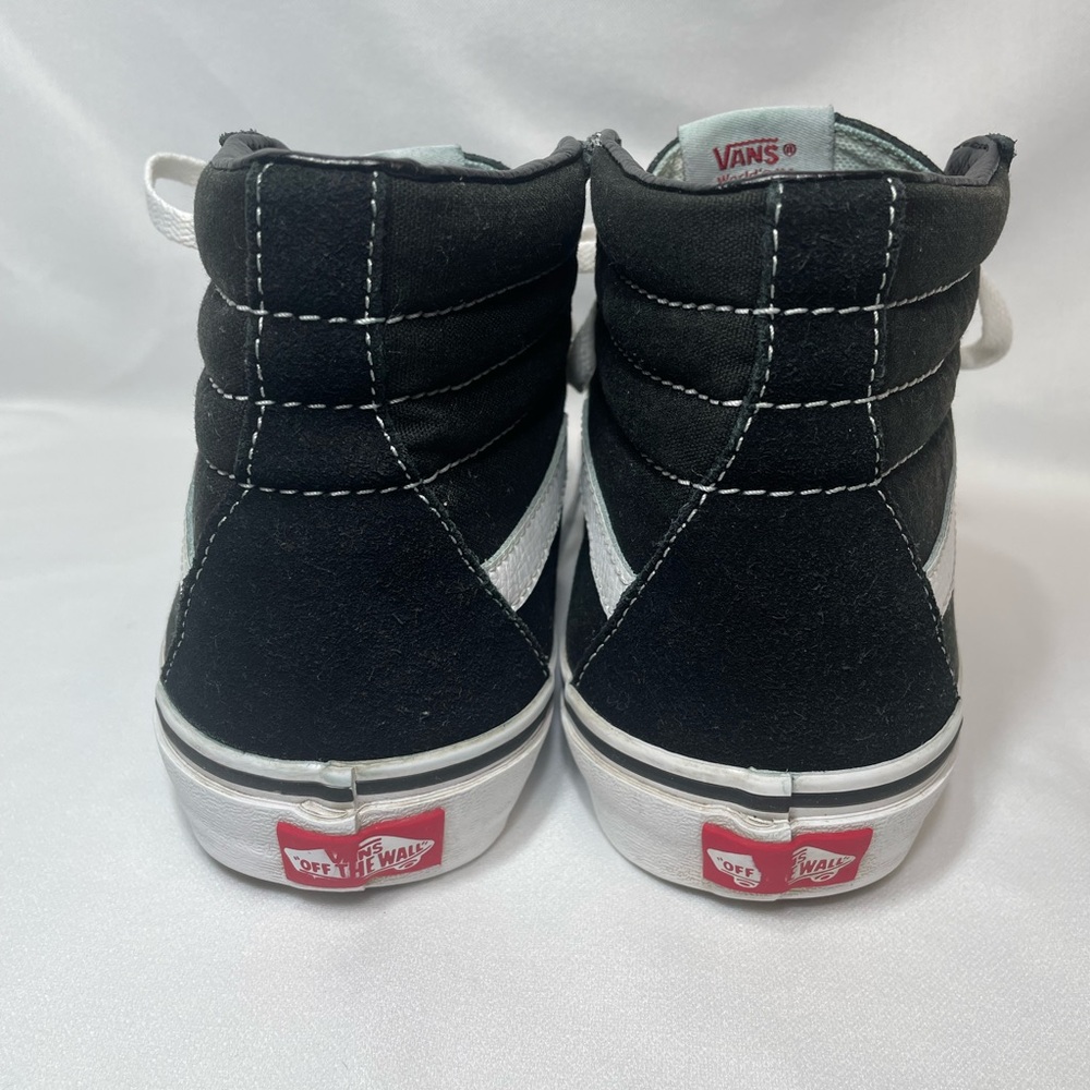 Vans Black & White Sk8-Hi Classic High-Top Sneakers M6/W7.5 - Picture 2 of 8
